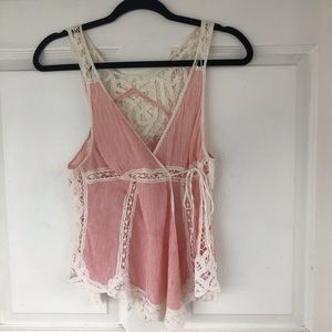 COPY - Pink and white pin stripe floral free peop…